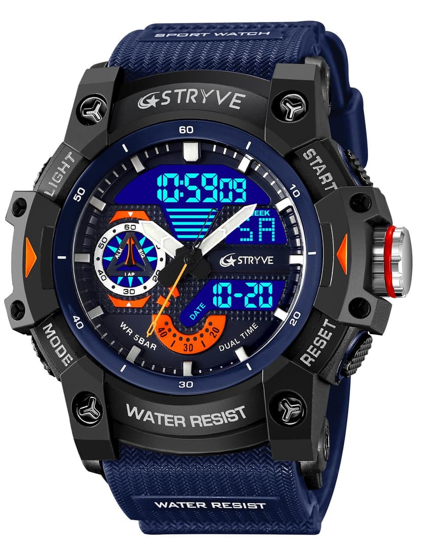 Gosasa Men's Watches Multi Function Military S-Shock Sports Watch LED Digital Waterproof Alarm Watches