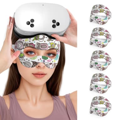 X-super Home VR Eye Mask Cover Breathable Sweat Band Designed Adjustable Sizes HMD Padding for Use VR Workouts with Virtual Reality Headsets Oculus Quest 2 Go HTC Vive PS VR Gear VR (3pcs)