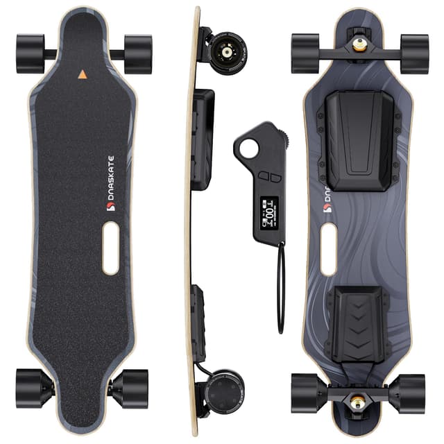 Dnaskate V20 Electric Skateboard with Remote, 28 Mph Top Speed,22 Miles Range,1000W Hub-Motor, Longboard Skateboard for Adults &Teens (V20-90mm Pu Wheel)