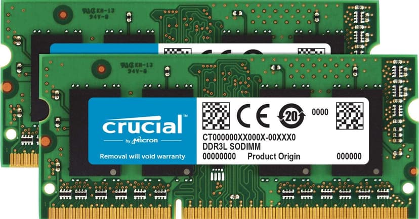Crucial Technology 8GB Kit (4GBx2), 204-pin SODIMM, DDR3 PC3-8500,