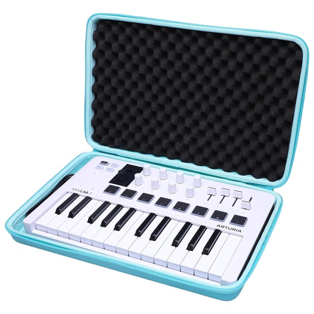 LTGEM Case Compatible with Arturia MiniLab 3 Universal MIDI Controller, Mint Green(Case Only)