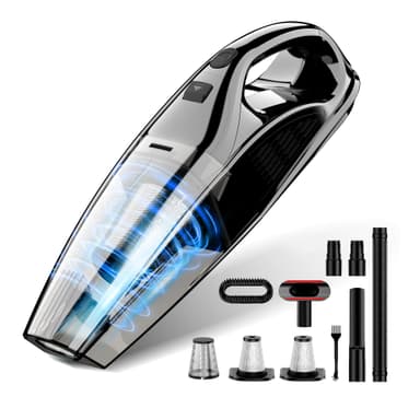 Upbooz Handheld Vacuum Cordless Rechargeable Portable Car Vacuum, 7500Pa Powerful Suction Mini Hand Held Vacuum, 670ML Cup Lightweight Small Vacuum Cleaner for Car/Office/Home, Pet Hair