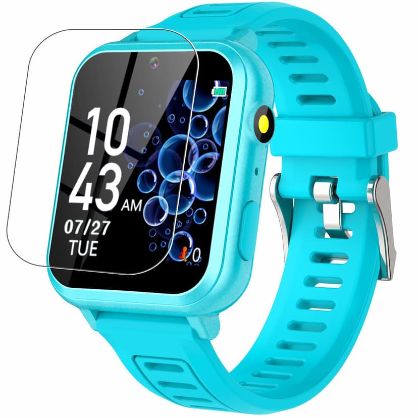 Kids Smart Watch Girls Gifts for Age 5-12, 24 Puzzle Games HD Touch Screen Watches with Video Camera Music Player Pedometer Flashlight 12/24 hr Birthday Gift 6 7 8 Year Old Girl Green