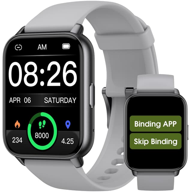EURANS Smart Watch No App/Phone Required, Long Battery Life Fitness Tracker Watch,HD Screen, Waterproof Activity Tracker with Step Counter for Walking, Pedometer, Calories Tracker for Men Women