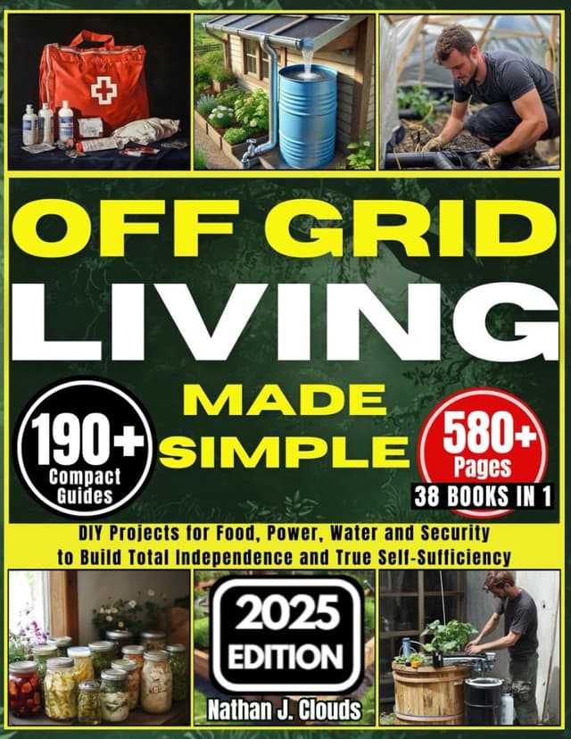 Off Grid Living Made Simple: DIY Projects for Food, Power, Water and Security to Build Total Independence and True Self-Sufficiency