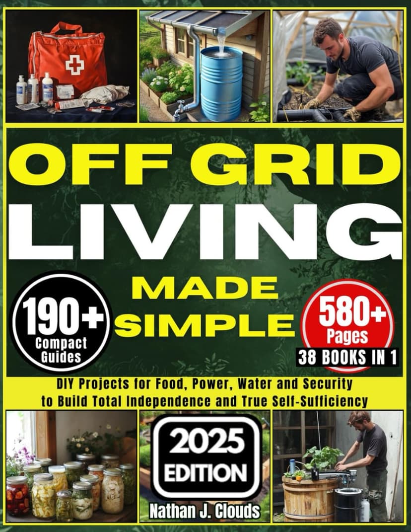 Off Grid Living Made Simple: DIY Projects for Food, Power, Water and Security to Build Total Independence and True Self-Sufficiency