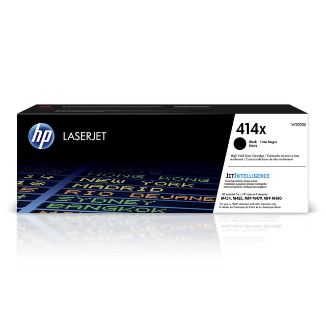 HP 414X Black Toner Cartridge | Works with Color LaserJet Enterprise M455dn, MFP M480f, Pro M454, MFP M479 Series | W2020X