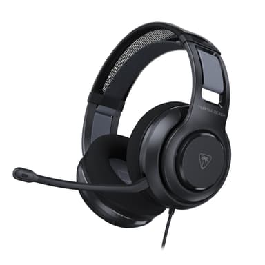 Turtle Beach Atlas 200 Wired Multiplatform Gaming Headset for Xbox, PlayStation, PC w/ 3.5mm Wired Connection - 50mm Nanoclear Drivers, Flip-to-Mute Mic, Memory Foam Cushions - Black