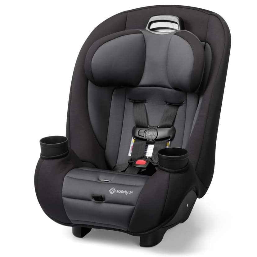 Safety 1st Ellaris 3-in-1 Convertible Car Seat, Slim Fit Design, Rear & Forward-Facing, 5-Position Headrest, 3-Across Fit, Travel-Friendly with Machine-Washable Seat Pad, Smokey Haze