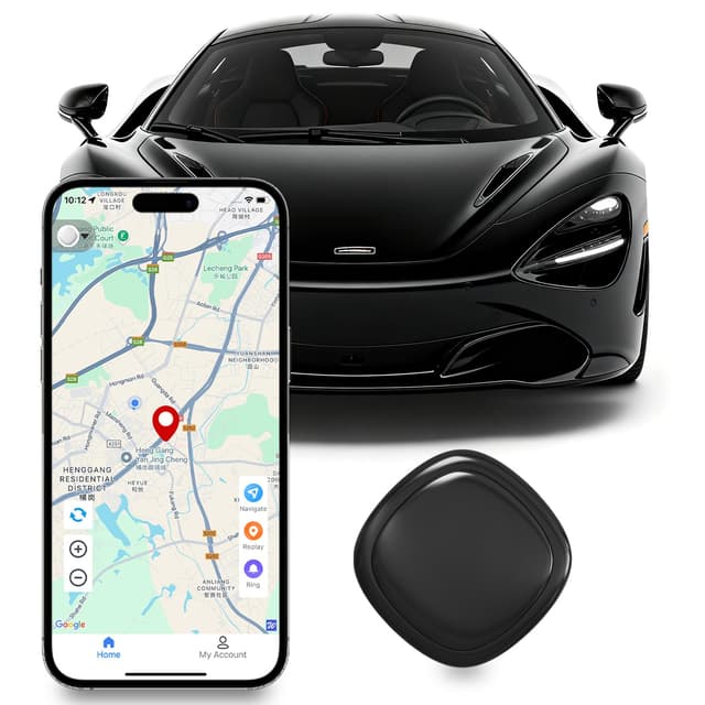 GPS Tracker for Vehicles, GPS Portable Magnetic Car GPS Tracking, Wide-Area Location GPS Tracker for Kids, Dogs, No Subscription Required/No Monthly Fee/No SIM Card Required