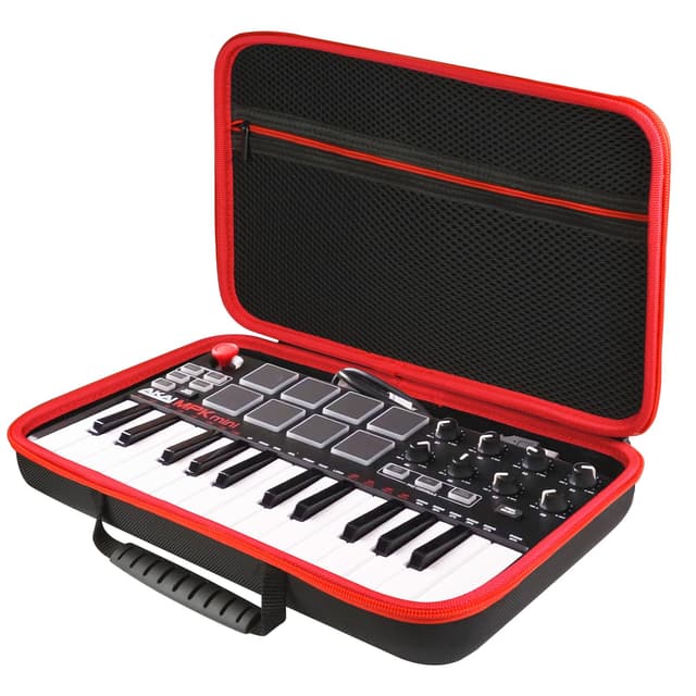 LVKAYCE Carrying & Protective Case for Akai Professional MPK Mini MK3 & MKII | MPK Mini Play -25 Key USB MIDI Keyboard Controller (Case Only)