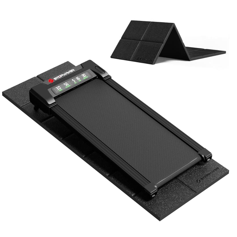 Stepwaver Walking Pad Mat for Carpet Floor, 68"x24", Treamill Mat for Hardwood Floors, High Density, 1/3 Thickness, Folable, Floor Protection for Bike, Elliptical, Treadmill