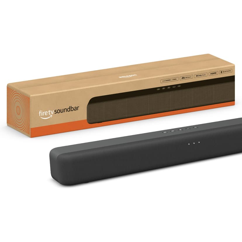 Amazon Fire TV Soundbar, 2.0 speaker with DTS Virtual:X and Dolby Audio, Bluetooth connectivity