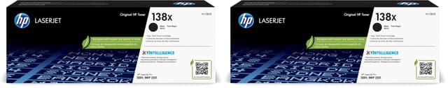 HP 138X Black High-Yield Toner Cartridge | Works LaserJet Pro 3001 Series,LaserJet Pro MFP 3101 Series | W1380X,(Pack of 2)
