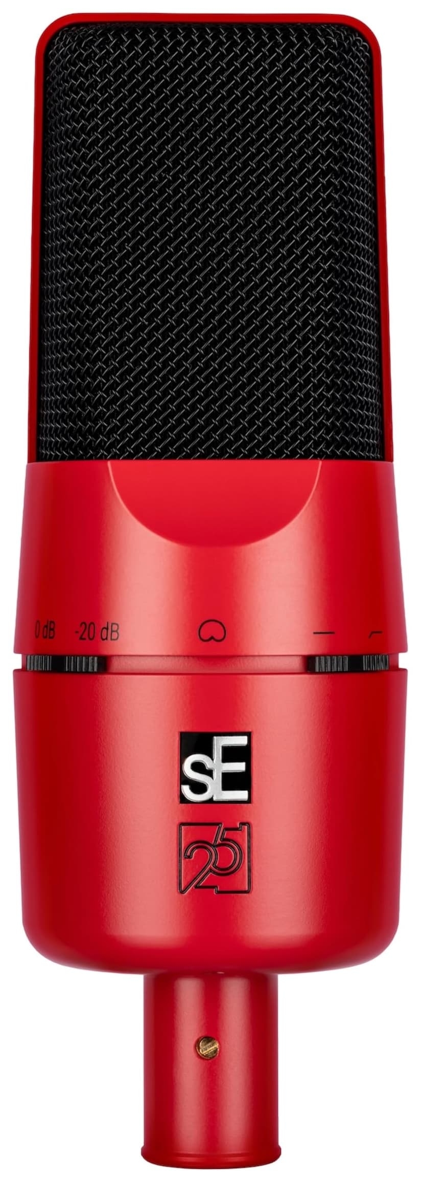 SE ELECTRONICS X1 A 2C Large Diaphragm Condenser Microphone with 100 Hz Filter & -20 dB Pad - XLR Condenser Mic for Singing & Instruments - Professional Studio Microphone for Recording (Red)