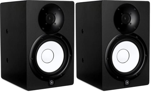 YAMAHA HS7I Studio Monitor with Mounting Points and Screws, Black, 6.5" (Pack of 2)