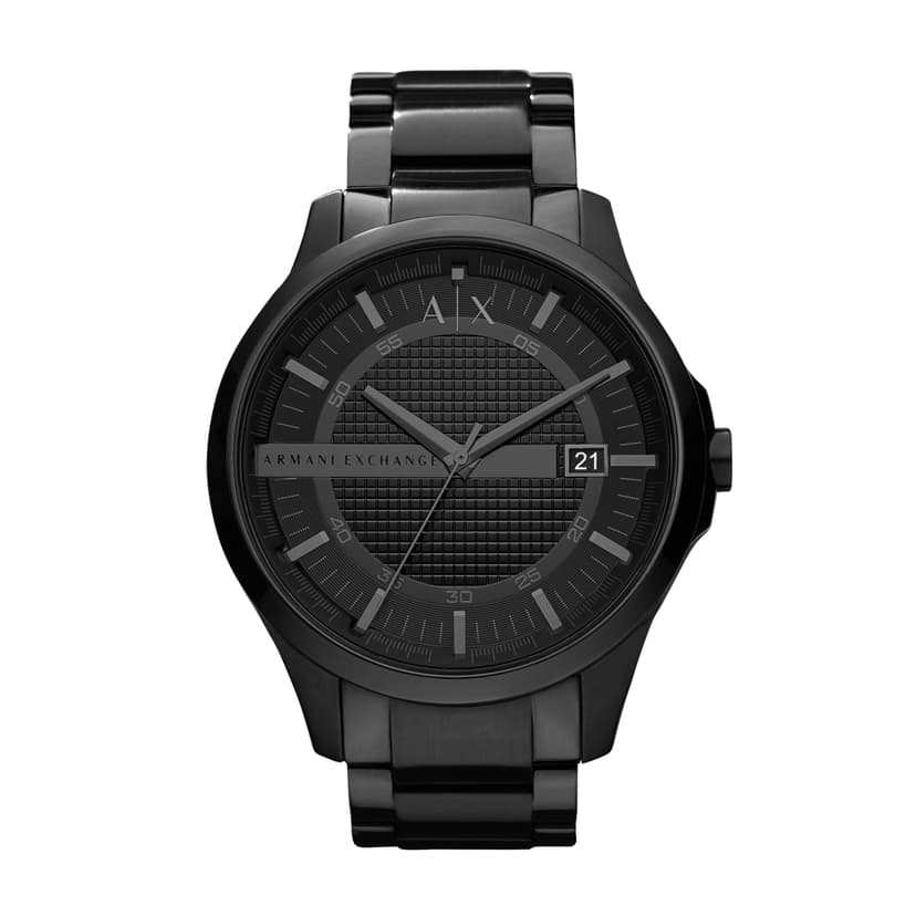 A|X Armani Exchange Men's Watch, Three-Hand Black Stainless Steel Watch for Men