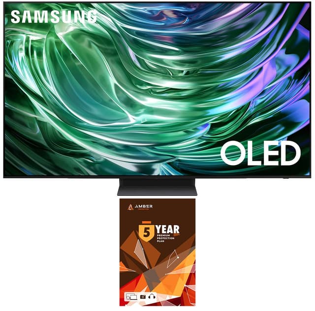 Samsung QN77S90DAFXZA 77 Inch 4K OLED Smart TV with Dolby Atmos and 5 Year Amber Protection Plan (2024)