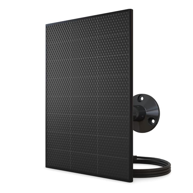 Arlo Solar Panel Charger (Black), Arlo Certified Accessory, Weather Resistant, Easy Install (2025 Released), Works with: Essential Series, Go 2, Pro 3/4/5S/6/6 XL, Ultra Series, Wireless Floodlights