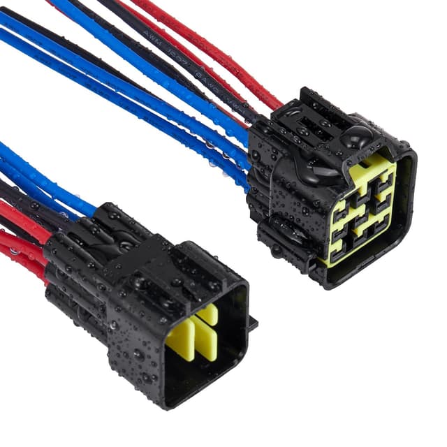 Laisomeke 9 Pin Electrical connector, 9pin waterproof connector with 3.9inch 16AWG Male Female Plug Socket, Quick Disconnect Plug Suitable for Car Truck Motorcycle Marine Boat(1 pack Black)¡