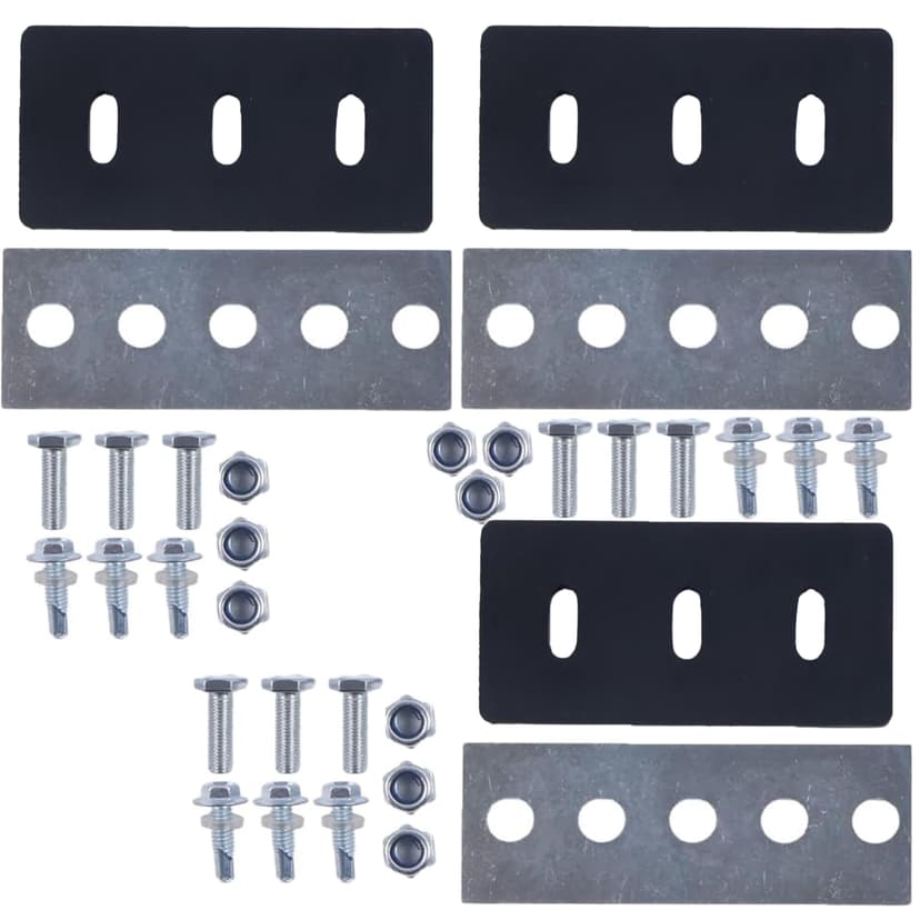 YOIASUGH 1/4 Inch Snow Blower Impeller Modification Rubber Kits,1/4 Inch 3-Blade Universal - Includes Installation Hardware, for Modifies 2-Stage Machine,Durable & Reusable in Harsh Environments
