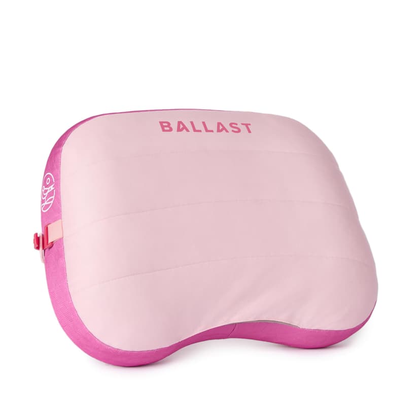 Ballast Beach Pillow – Comfy, Durable & Compact, Stays Put on Windy Beaches with Patented Sand Pouch, Inflatable Pillow for Beaches, Pools, Camping, Festivals and Travel (Flamingo Pink)
