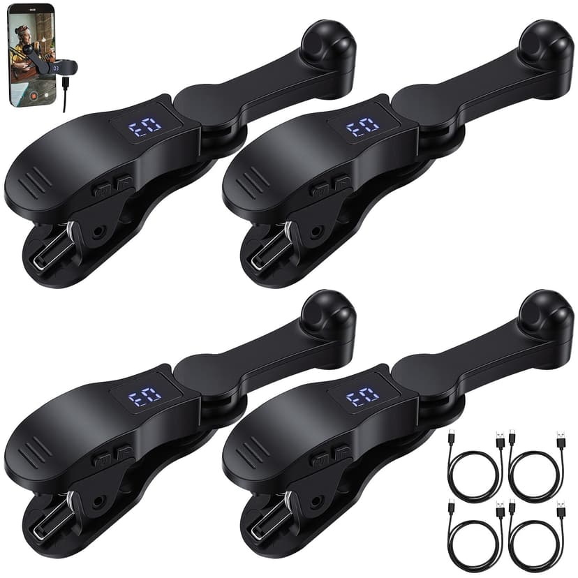 Sabary 2 Sets Auto Clicker for Smart Phone, Fast Screen Tapping Device Auto Tapper Continuous Click Simulation Finger for Games, Live Likes, Flash Deals, Reward Tasks, Plug and Play (Black)