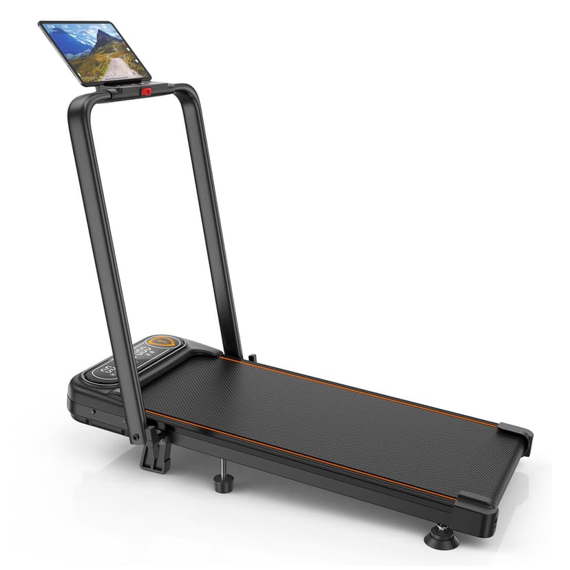 Foldable Treadmill with 12% Incline, 6 in 1 Folding Treadmill with Handle Bar for Home/Office,Under Desk Treadmills Portable Walking Pad with App, Upgrade 3.5HP Low Noise,Remote Control & LED Display,