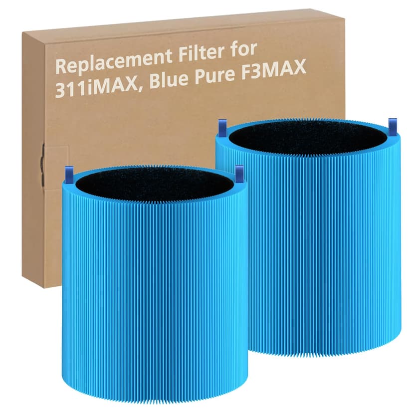 2 Pack 311i Max Replacement Filter Compatible with Blue Pure 311i Max Air Purifier,Ture HEPA Filter Compare to Blue Pure F3-MAX, Bl-ue