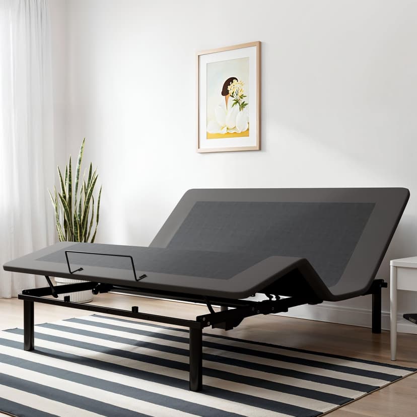 FARDLIFE Queen Adjustable Bed Frame with Wireless Remote, Dual Motors