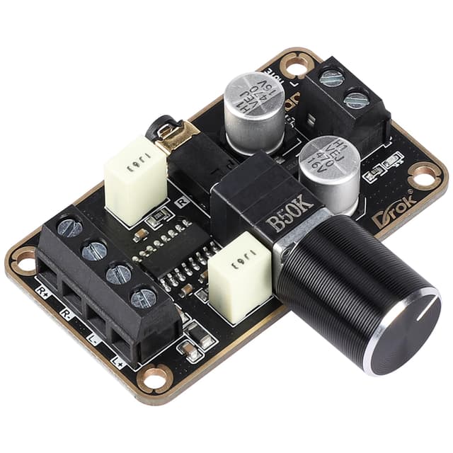 DROK 5W+5W Mini Audio Amplifier Board PAM8406 DC 5V Digital Stereo Power Amp 2.0 Dual Channel Class D Amplify Module for Speaker Sound System DIY