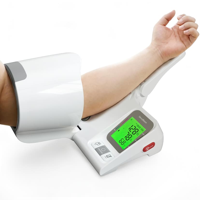 SavvyBloom Automatic Upper Arm Blood Pressure Monitor for Home Use, BP Machine with Wide Range Cuff 7.1''-16.5'' for 2 Users, Stores 99 Readings
