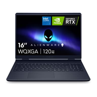 Alienware 16 Aurora Gaming Laptop AC16250-16" WQXGA 120Hz Display, Intel Core 7-240H Processor, 16GB DDR5 RAM, 1TB SSD, NVIDIA GeForce RTX 5050 8GB Graphics, Windows 11 Home, Onsite Service - Blue