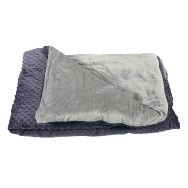 Harkla Kids Weighted Blanket - 15lb Cooling Weighted Blanket for Kids - Washable Minky Cover with Glass Beads - Rayon Made from Bamboo - Designed for Sensory Support (90-150lb) - Gray