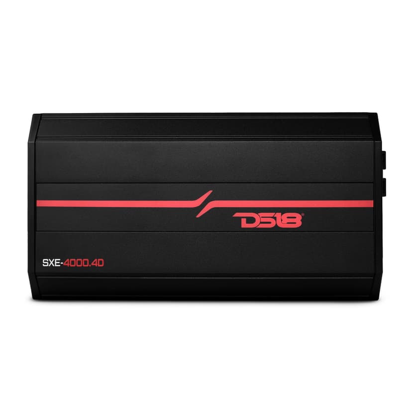DS18 SXE-4000.4D/BK Car Amplifier Stereo Full-Range Class D 4-Channel 275x4 RMS @4 OHM 4000 Watts - Powerful and Compact Amp for Speakers in Car Audio System