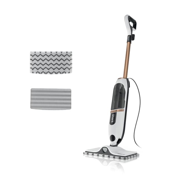 Shark SteamSpot Steam Mop with Steam Blaster Technology, 3 Steam Modes, 2 Washable Pads, XL Removable Water Tank, Lightweight, Steam Cleaner for sealed Hard Floors, Hardwood, Tile, Laminate, S2001