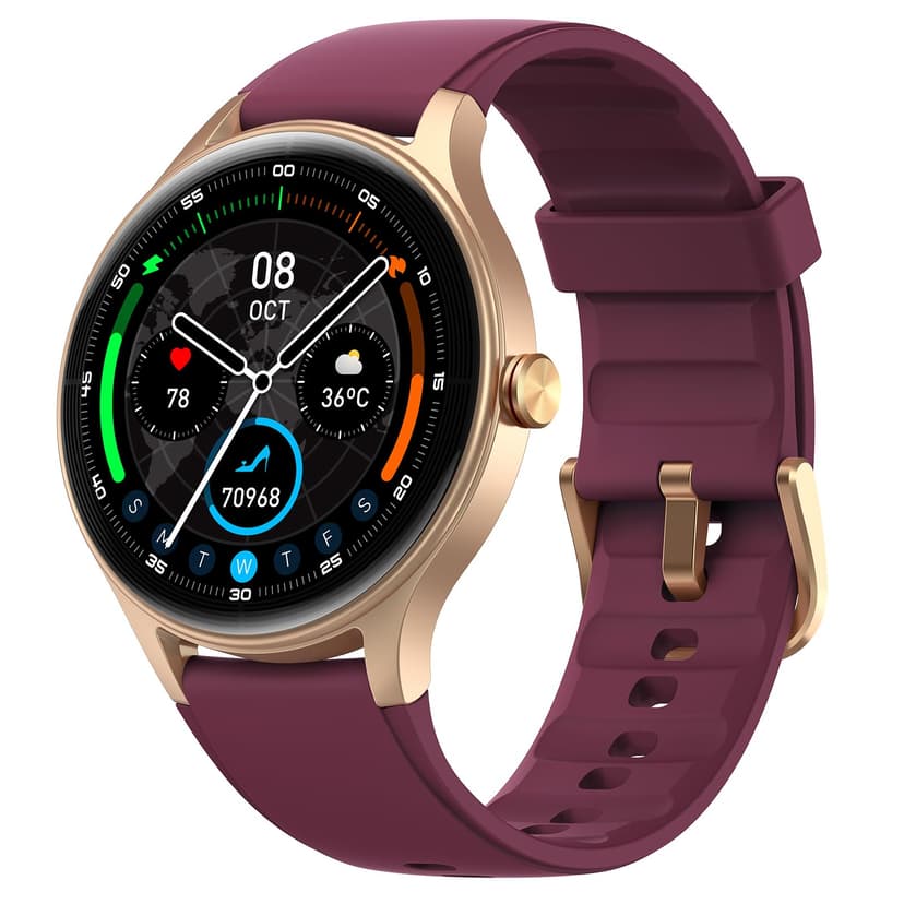 Woneligo Smart Watch for Women,1.57inch AMOLED Touchscreen Fitness Watch for iPhone & Android,Heart Rate/Sp02/Sleep Monitor,110+ Sport Modes IP68 Waterproof Bluetooth Calls,2 Bands (Purple, 1.57)