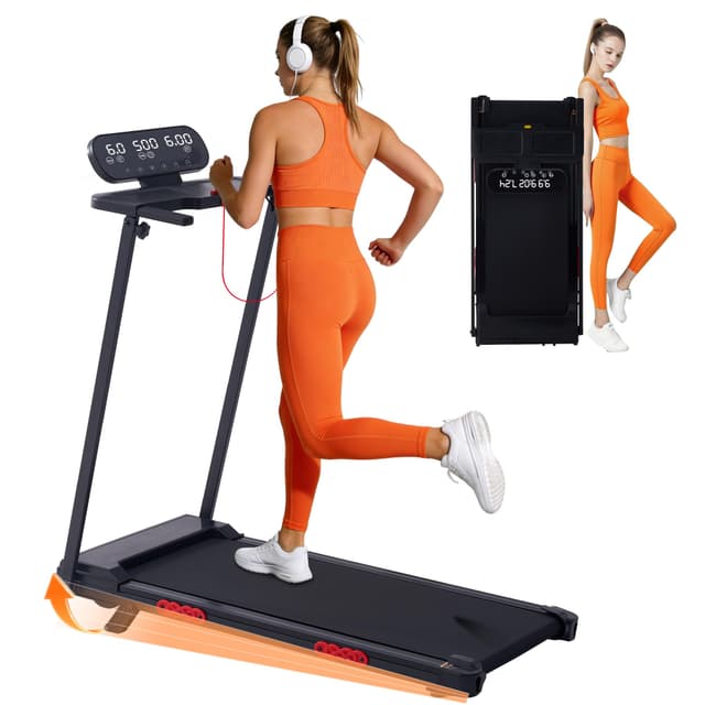 HevGlrm Walking Pad Treadmill with Incline, 2026 Upgrade Portable Treadmill with Handles for Home Small, 3.5HP Small Walking Pad with Handle Bar, 0.6-10.0MPH, 400LBS