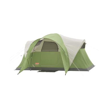 Coleman Montana 6-Person Family Tent with Rainfly, Weatherproof Family Tent Sets Up in 15 Mins, Fits Multiple Airbeds
