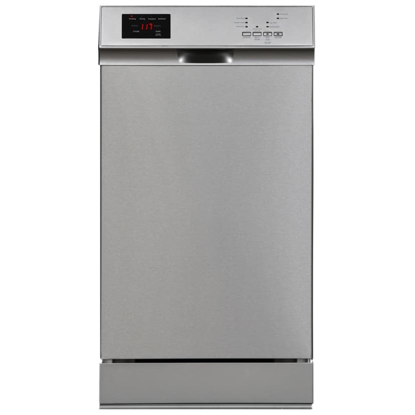 Kenmore 22-14705 18" Compact Built-In Dishwasher - UltraWash Plus, TurboDry, EasyFlex Third Rack & SmartWash - 10 Place Settings - 45 DBA - ENERGY STAR Certified - 18" - Stainless Steel