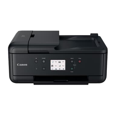 Canon PIXMA TR7520 All-In-One Wireless Home Photo Office All-In-One Printer with Scanner, Copier and Fax: Airprint and Google Cloud Compatible, Black, Works with Alexa