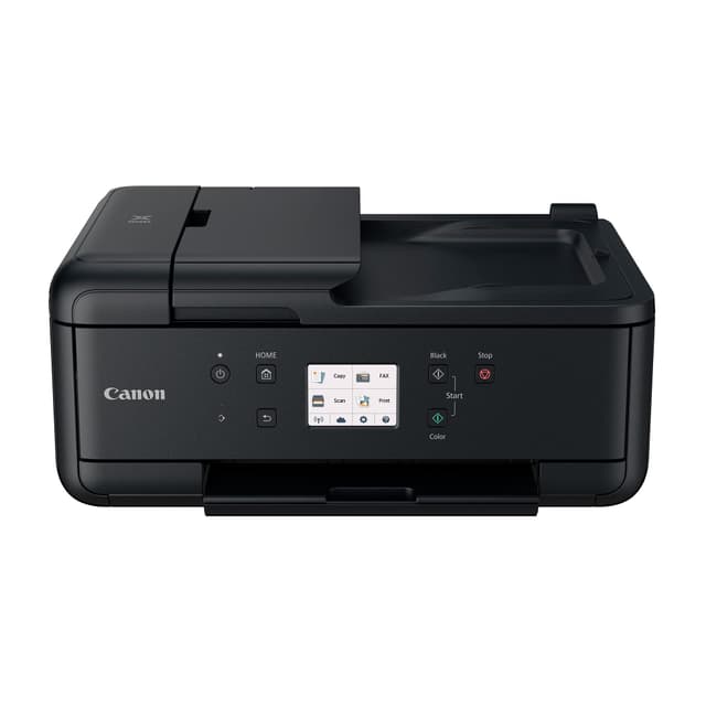 Canon PIXMA TR7520 All-In-One Wireless Home Photo Office All-In-One Printer with Scanner, Copier and Fax: Airprint and Google Cloud Compatible, Black, Works with Alexa