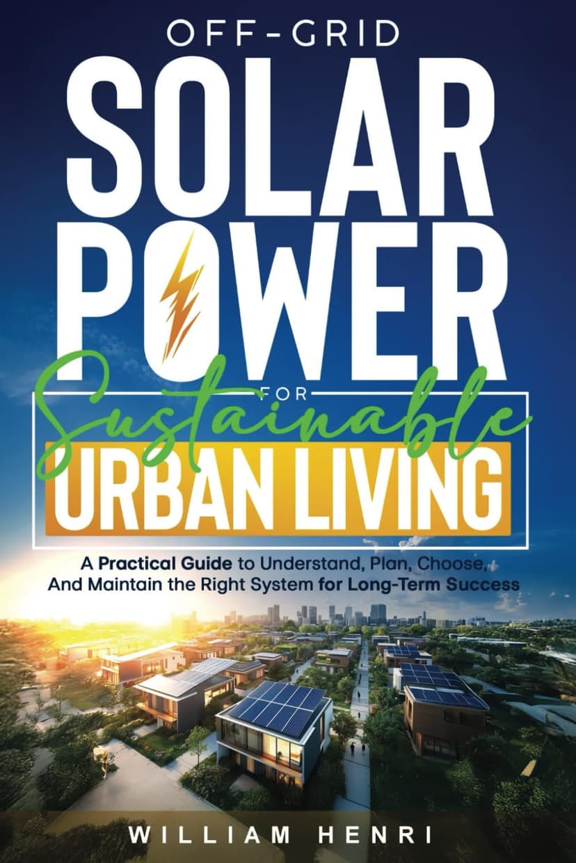 Off-Grid Solar Power for Sustainable Urban Living: A Practical Guide to Understand, Plan, Choose and Maintain the Right System for Long-Term Success (Sustainable Living)