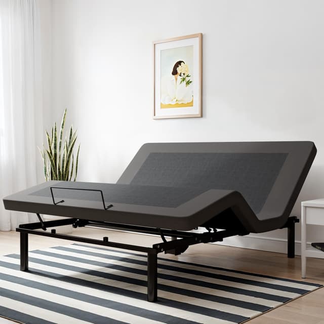 FARDLIFE Queen Adjustable Bed Frame with Wireless Remote, Dual Motors, Thick Edge