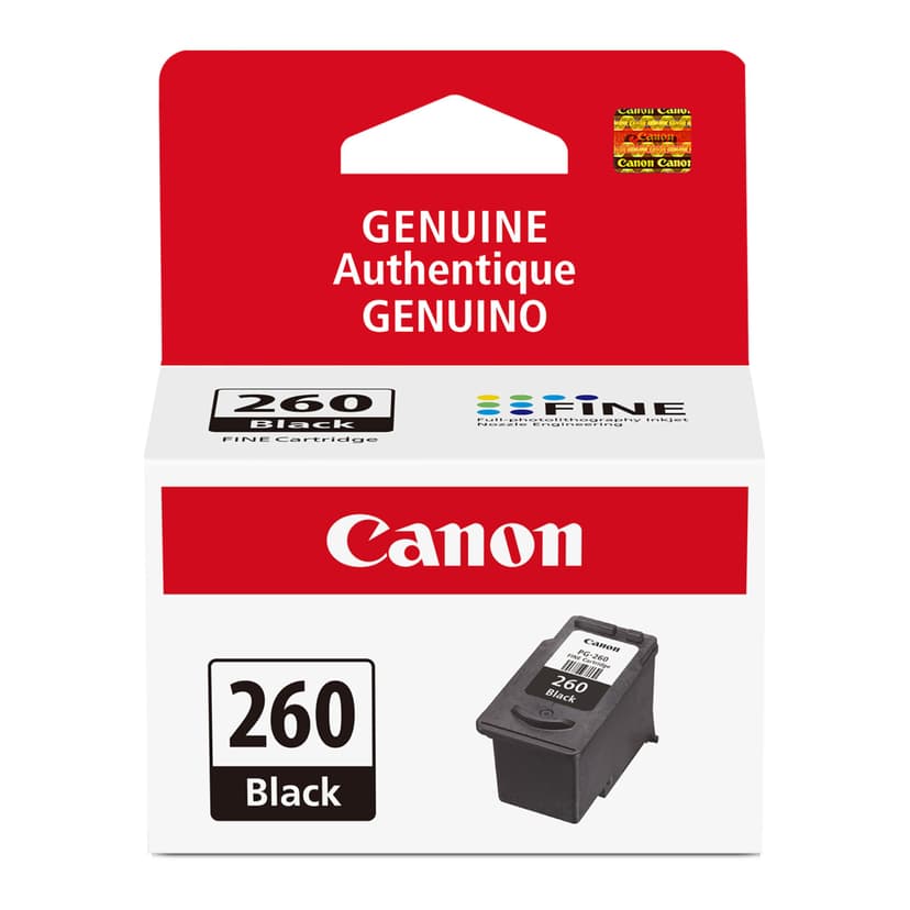 Canon PG-260 Genuine Black Ink Cartridge, Compatible with TS5320/6420/6420a,TR7020/7020a