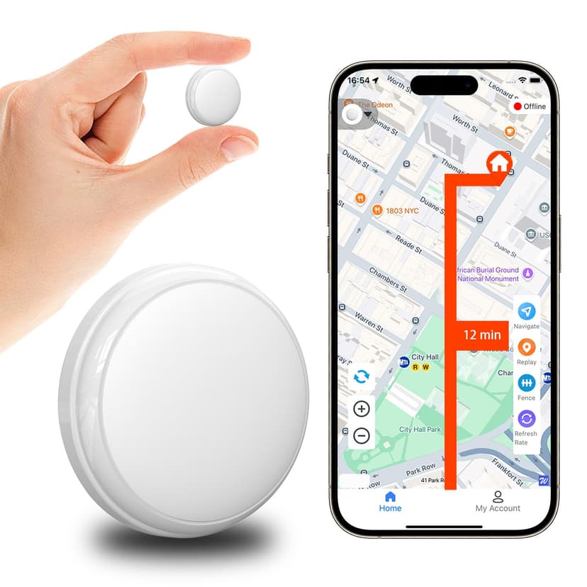 GPS Tracker for Vehicles, Pets & Valuables – No Subscription, Real-Time Tracking via App – Lightweight, Waterproof, Long Battery Life – Compatible with iOS & Android