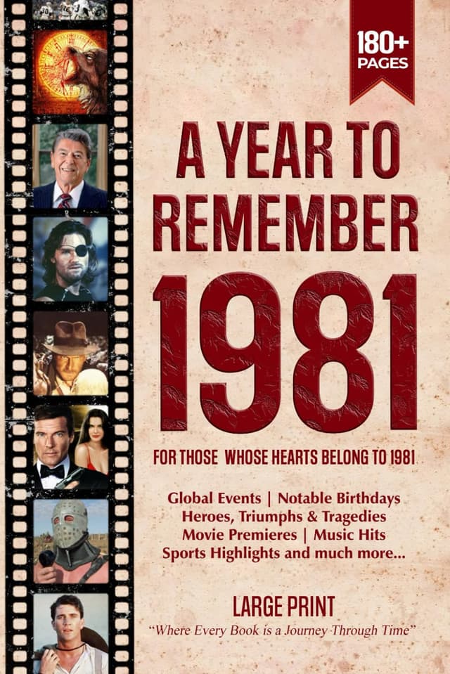 A Year To Remember 1981 History Book: A Nostalgic Tribute for the Radio Babies with Heartfelt Memories of 1981 – An Ideal Gift for Birthdays, Anniversaries, and Special Occasions