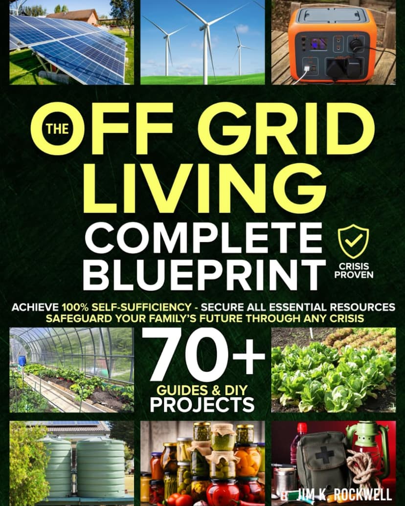 The Off-Grid Living Blueprint: Complete & Proven DIY Solutions to Achieve 100% Self-Sufficiency. Secure All Essential Resources, Fortify Your Home & Safeguard Your Family’s Future Through Any Crisis
