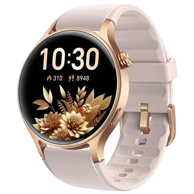 Smart Watch for Women, Answer/Make Call, 1.32'' AMOLED Ultra-Clear Screen Fitness Tracker with Heart Rate/Sleep/SpO2 Monitor, Smartwatch for iPhone/Samsung/Android, 110+ Sport Modes, 3ATM Waterproof
