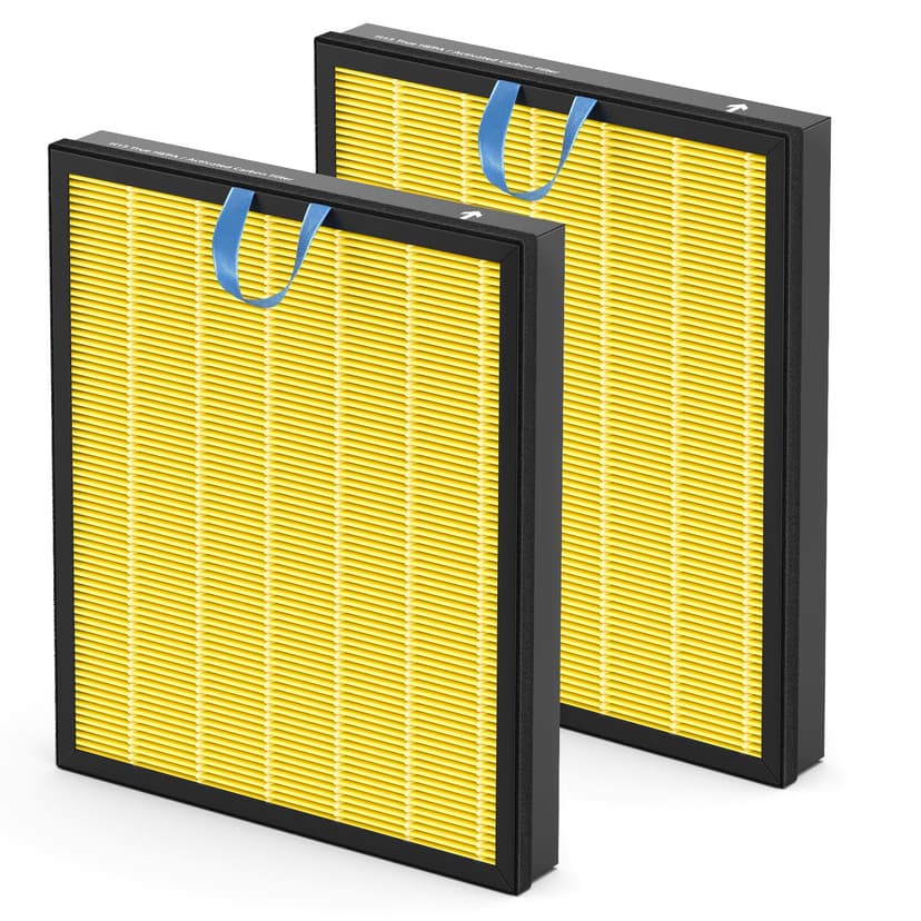 Vital 200S Pet Care Replacement Filter Compatible with LEVOIT Vital 200S Air Purifier, 3-in-1 Filtration with Activated Carbon Vital 200S-P Filter, Vital 200S-RF-PA (LRF-V201-YUS), 2 Pack, Yellow